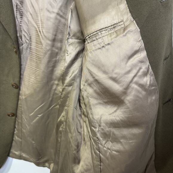 Vintage Brandini for Filene’s Olive Green 3 Button Blazer Jacket 40S - Picture 9 of 11